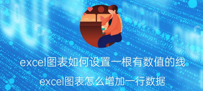 excel图表如何设置一根有数值的线 excel图表怎么增加一行数据？